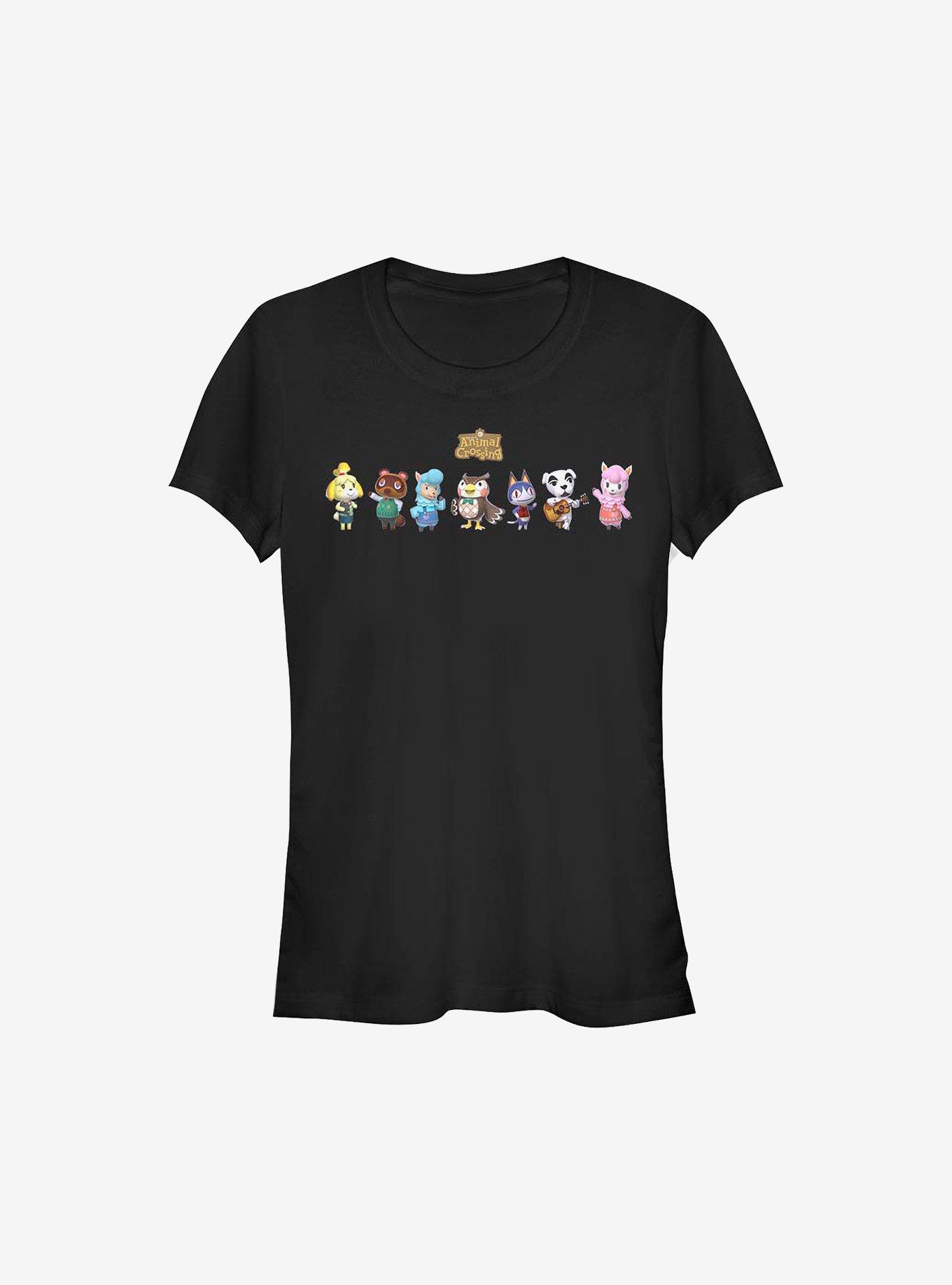 Nintendo Animal Crossing Main Players Girls T-Shirt, BLACK, hi-res