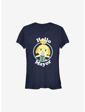 Nintendo Animal Crossing Isabelle Hello Mayor And Quit Girls T-Shirt, , hi-res
