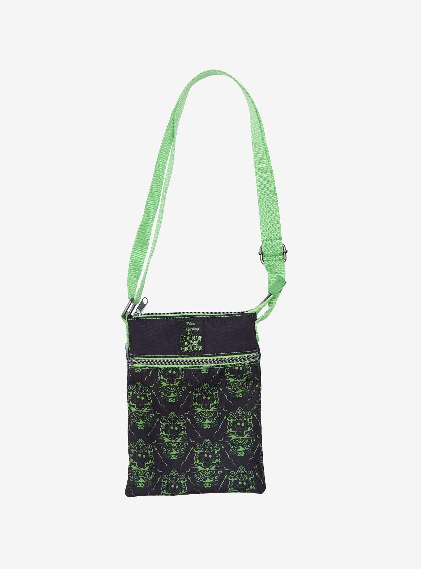 Loungefly The Nightmare Before Christmas Green & Black Passport Crossbody Bag, , hi-res