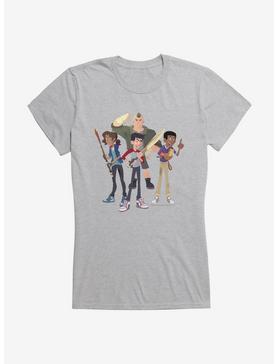The Last Kids On Earth Group Pose Girls T-Shirt, HEATHER, hi-res