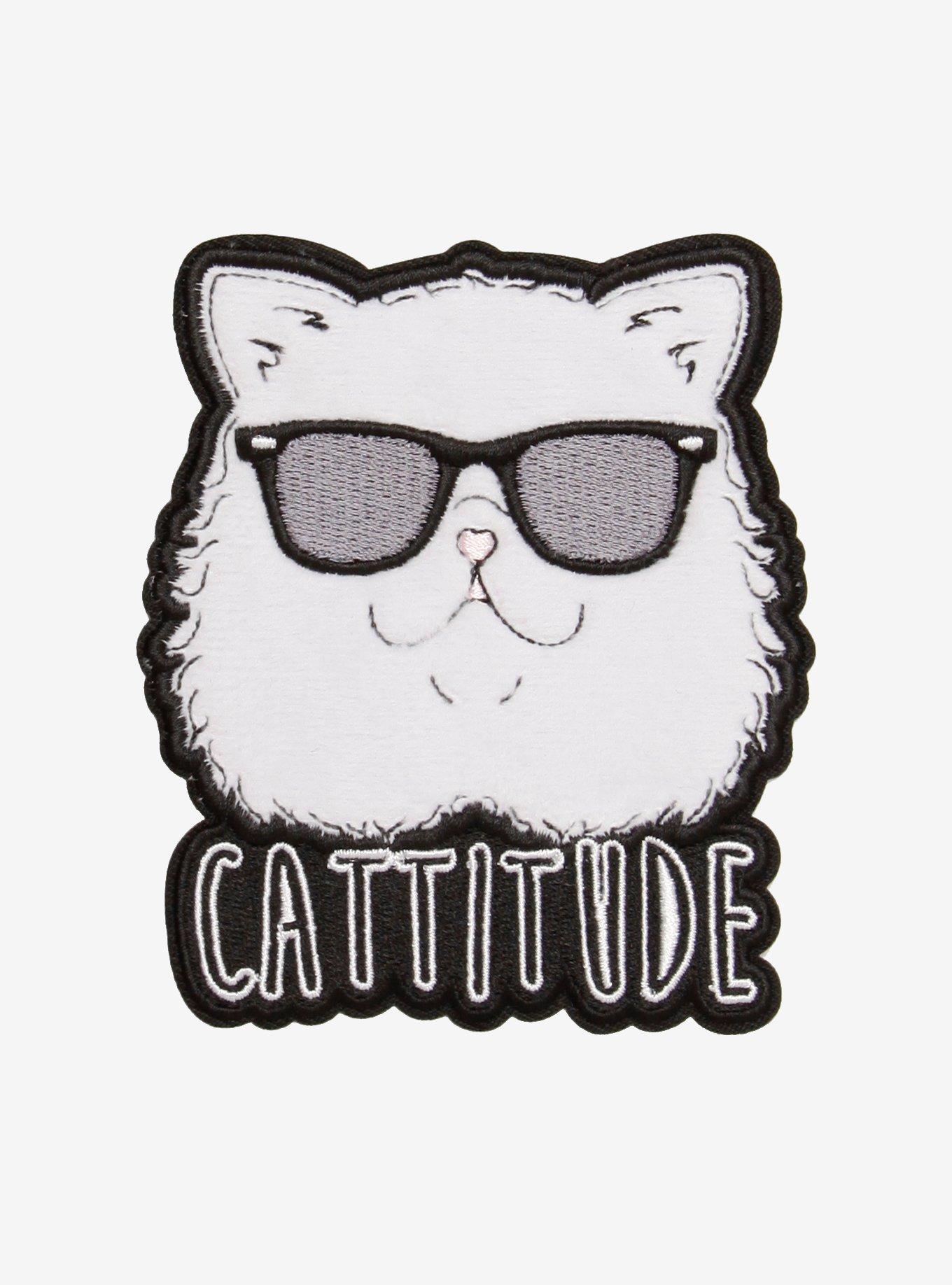 Cattitude Cat Patch, , hi-res