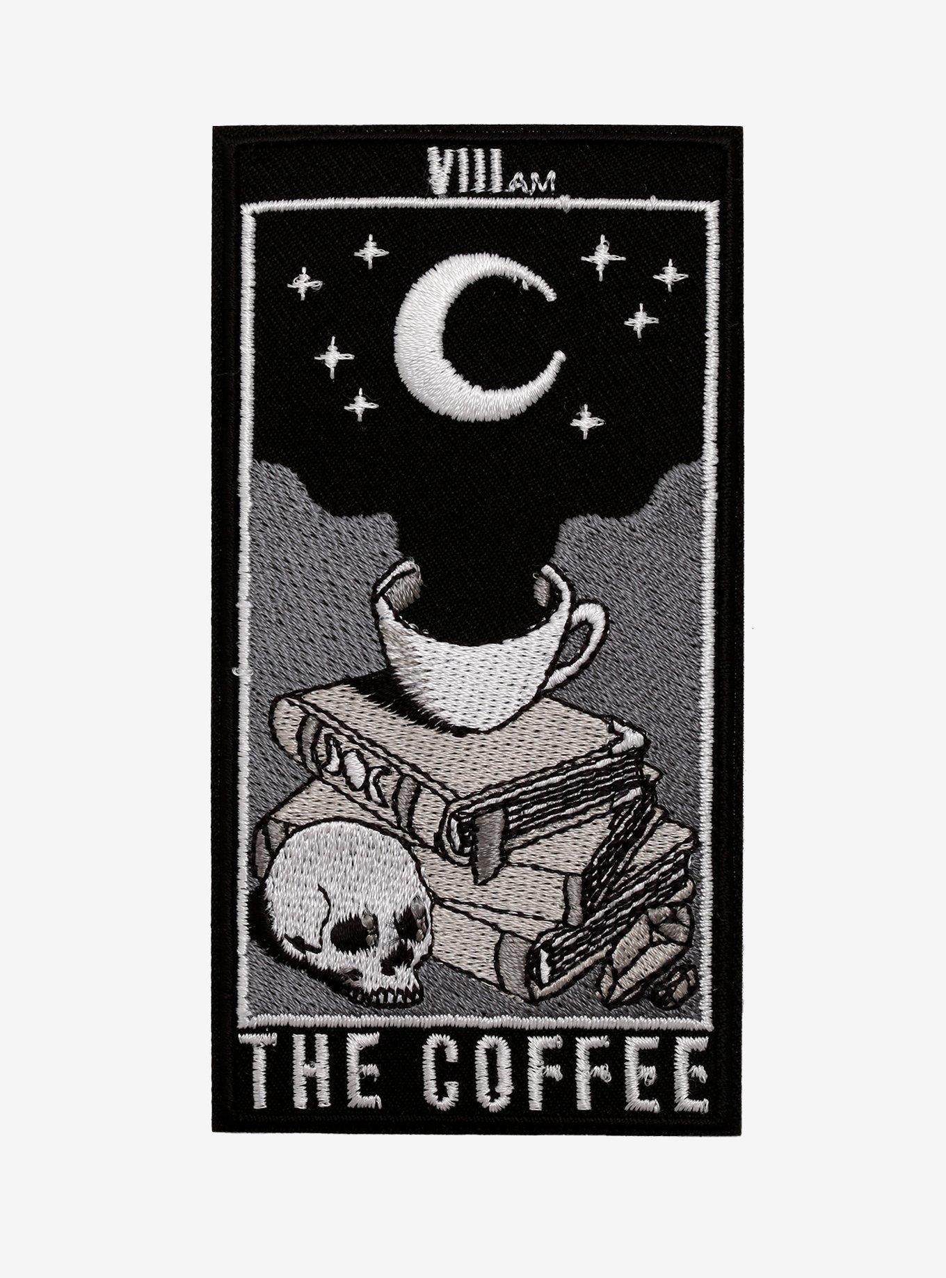 Coffee Tarot Card Patch, , hi-res