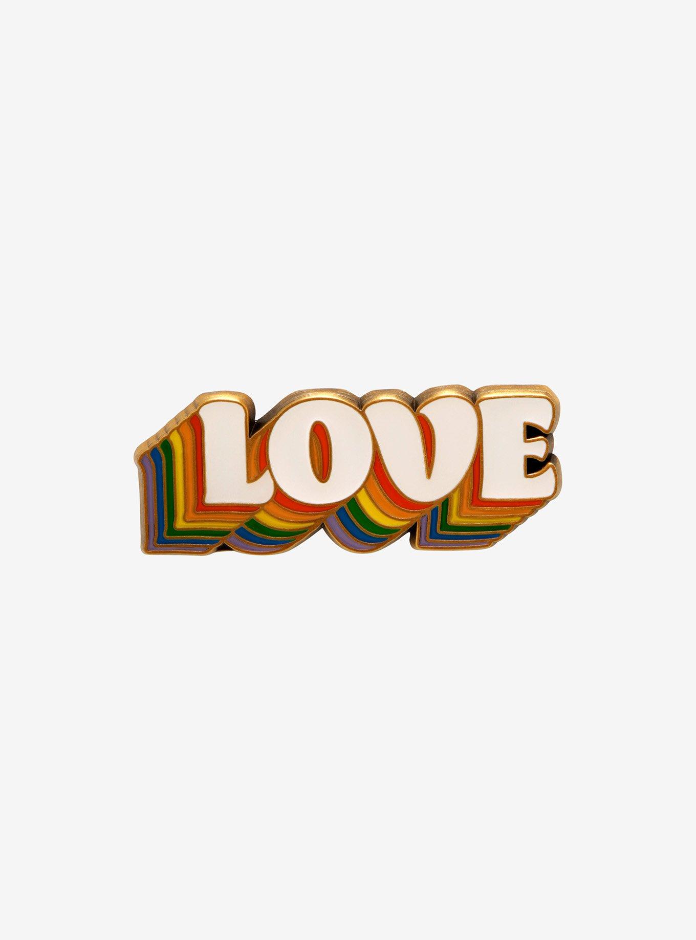 Love Rainbow Shadow Enamel Pin