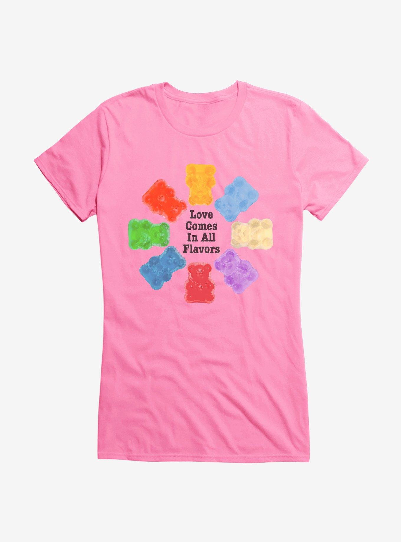 Hot Topic Bear Candy Love Comes In All Flavors Girls T-Shirt | Hot Topic