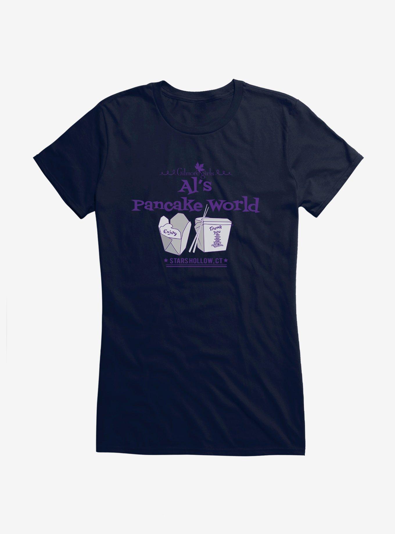Gilmore Girls Al's Pancake World Girls T-Shirt, NAVY, hi-res