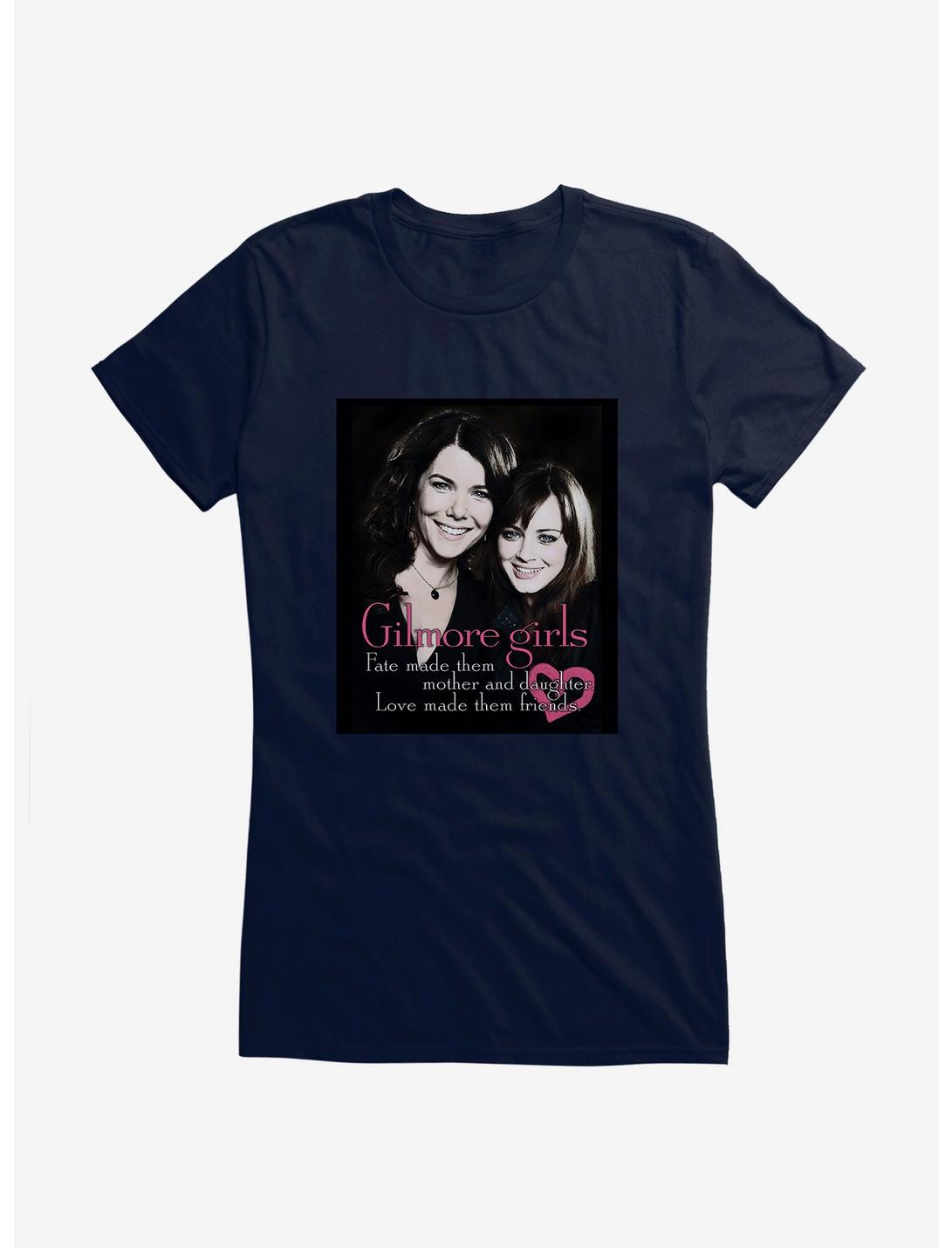 Gilmore Girls Lorelai And Rory Girls T-Shirt, NAVY, hi-res
