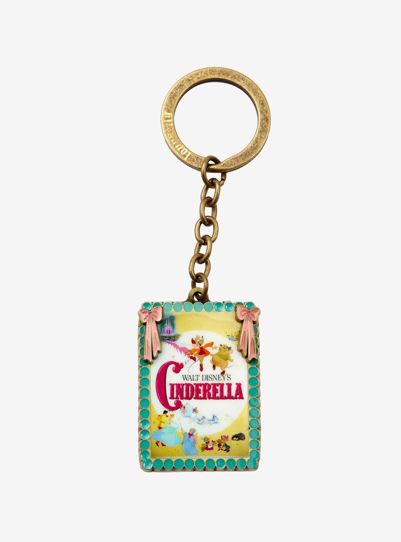 Loungefly Disney Princess Cinderella Movie Poster Enamel Keychain, , hi-res