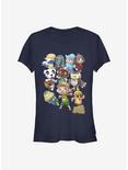 Nintendo Animal Crossing Welcome Girls T-Shirt, NAVY, hi-res