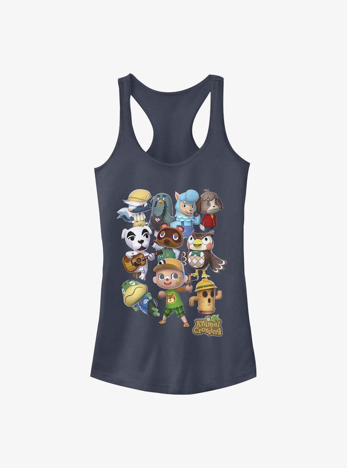 Nintendo Animal Crossing Welcome Girls Tank, INDIGO, hi-res