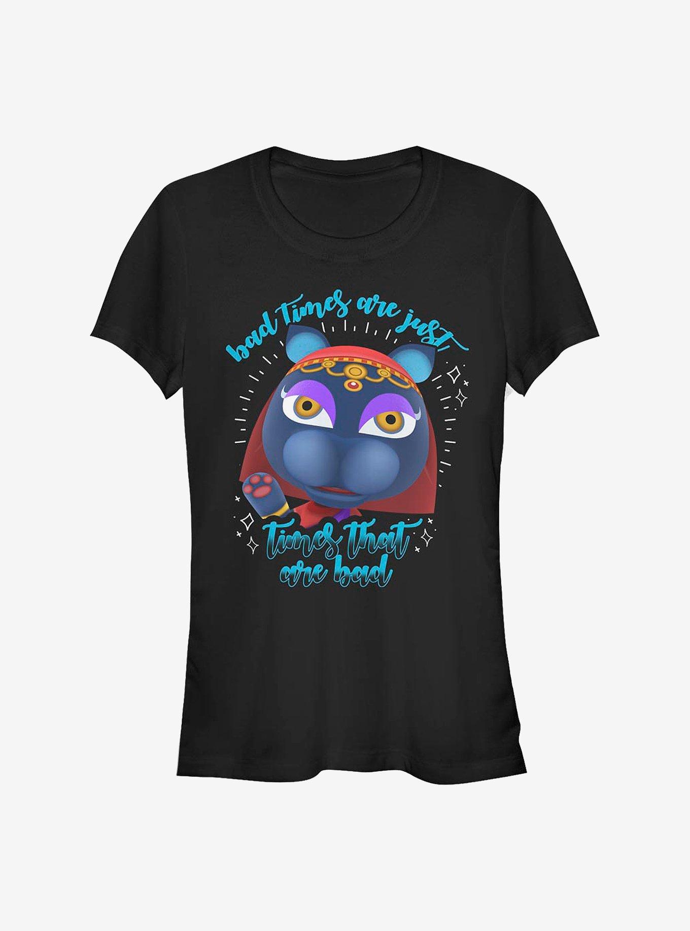 Nintendo Animal Crossing Bad Times Girls T-Shirt, BLACK, hi-res