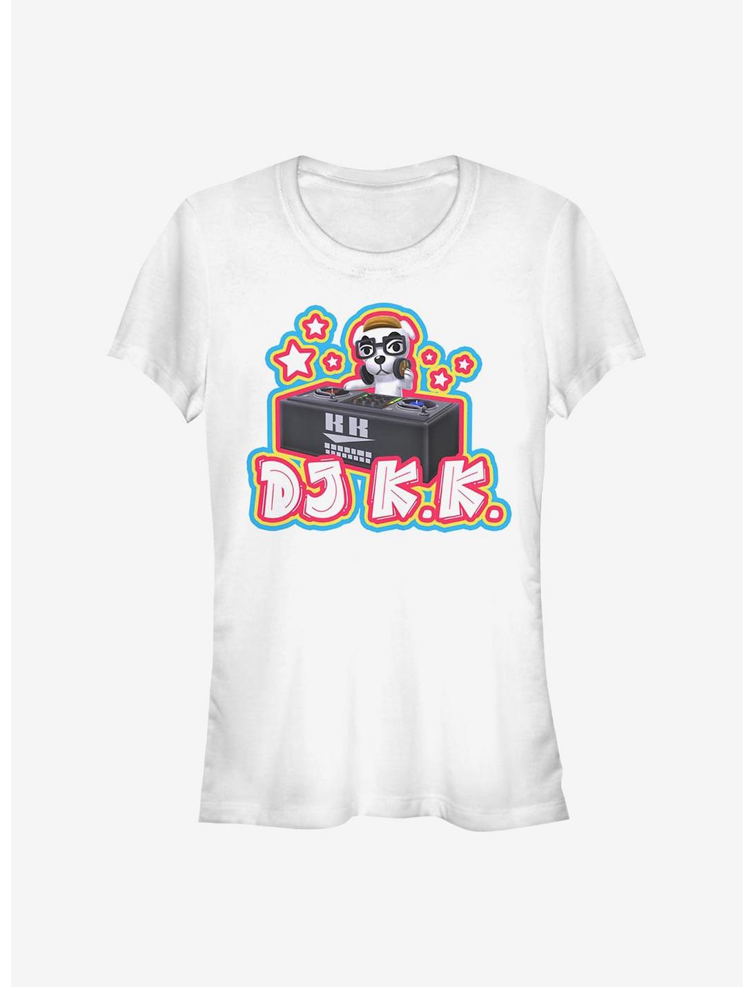 Nintendo Animal Crossing DJ K.K. Japanese Pop Girls T-Shirt, WHITE, hi-res
