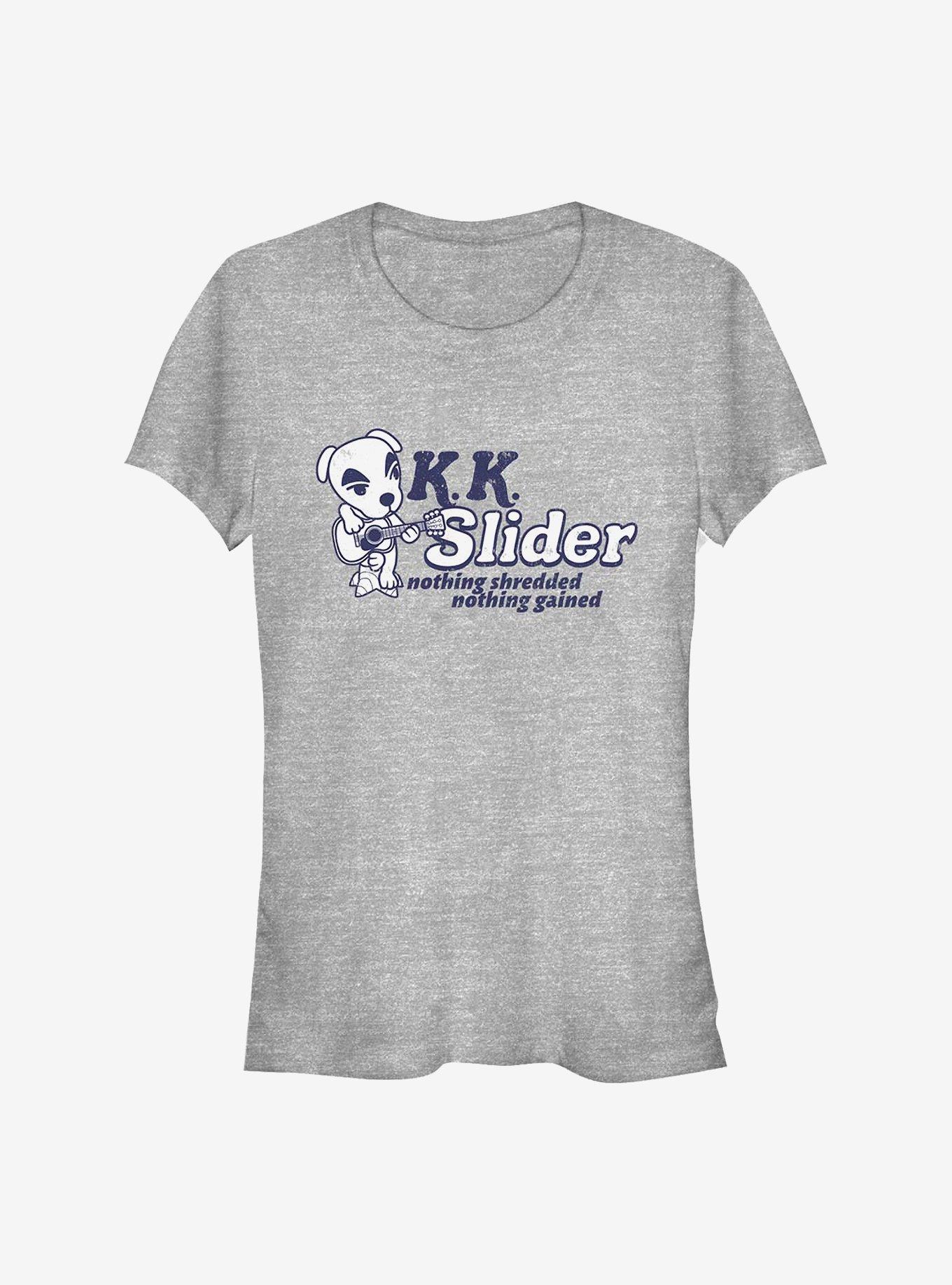 Animal Crossing K.K. Slider Nothing Shredded Nothing Gained Girls T-Shirt, ATH HTR, hi-res