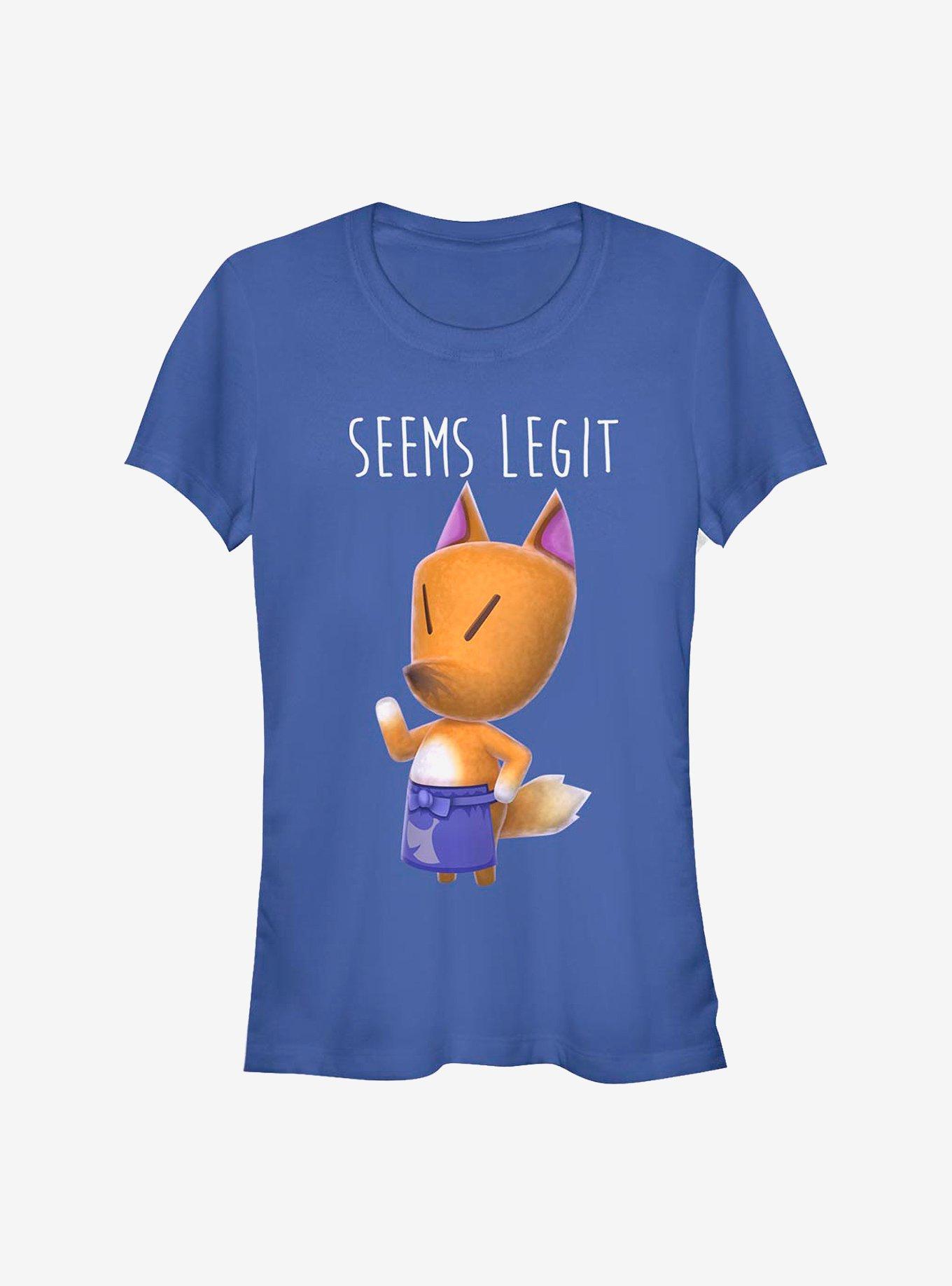 Nintendo Animal Crossing Seems Legit Girls T-Shirt, , hi-res