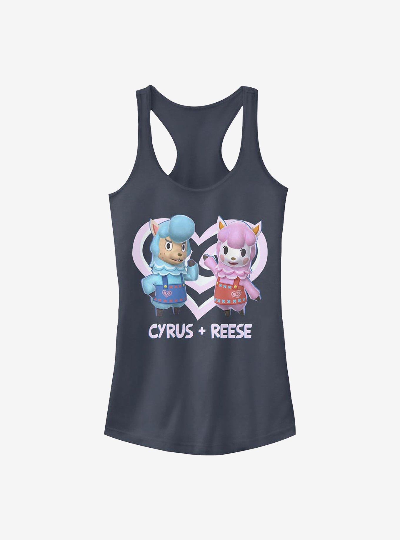 Nintendo Animal Crossing Cyrus And Reese Girls Tank, INDIGO, hi-res