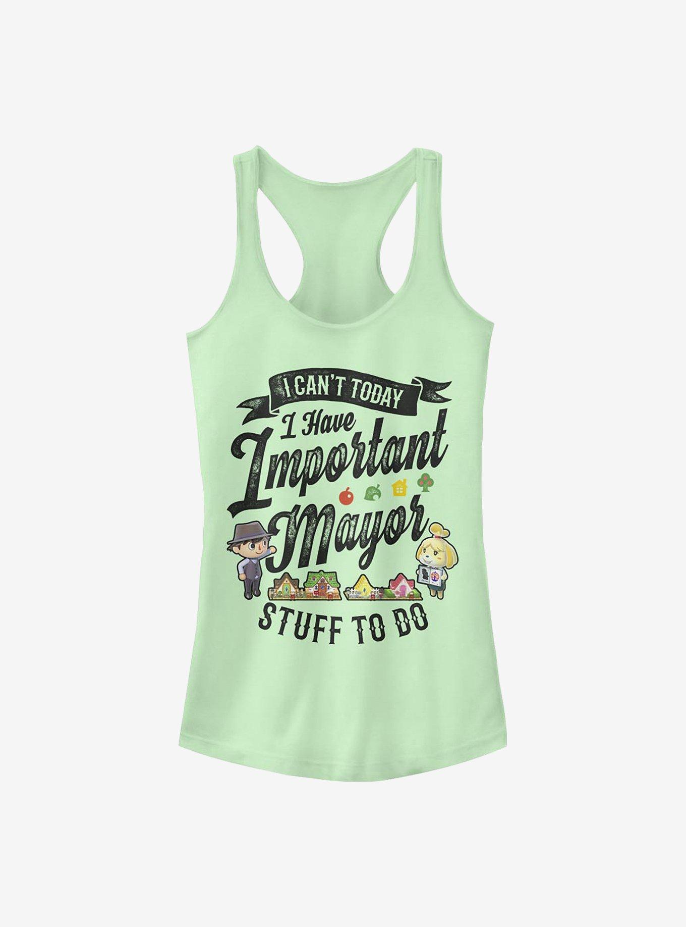 Nintendo Animal Crossing Important Mayor Girls Tank, MINT, hi-res
