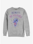 Nintendo Animal Crossing Be Yourself Crew Sweatshirt, ATH HTR, hi-res