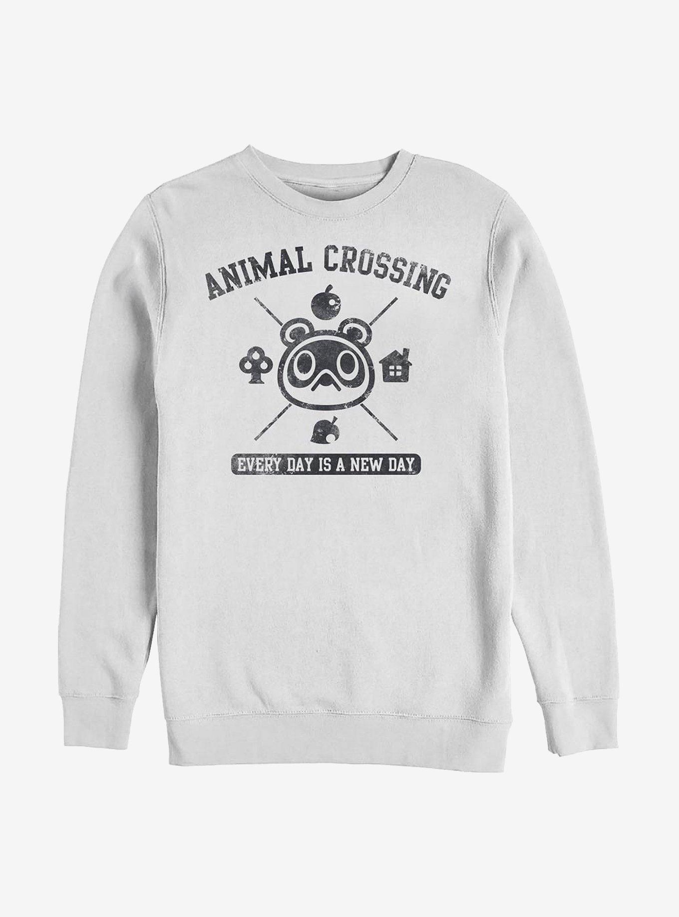 Nintendo Animal Crossing Every Day Crew Sweatshirt, WHITE, hi-res