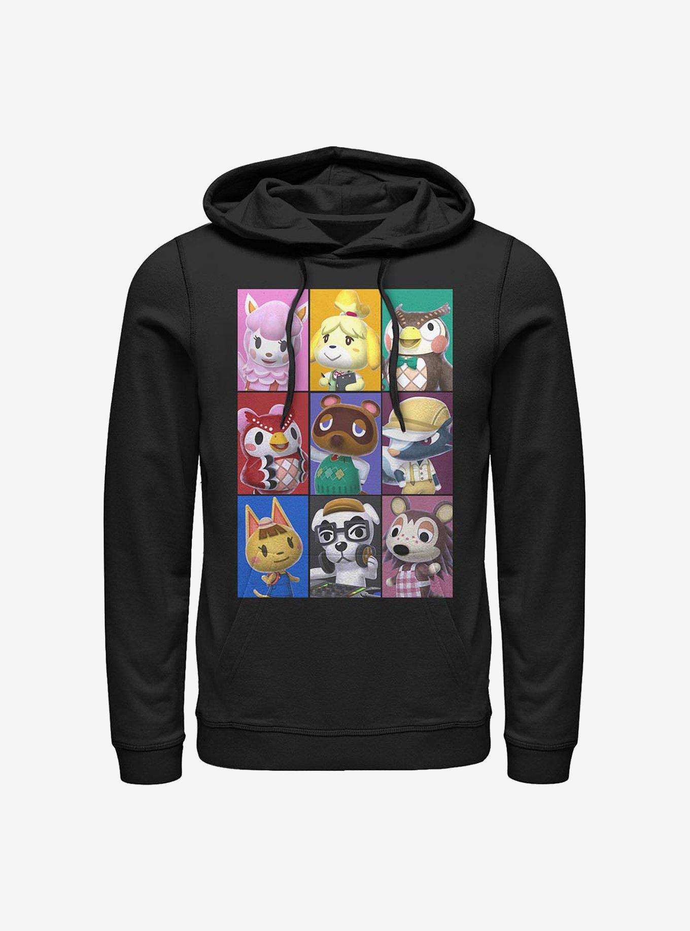 Nintendo Animal Crossing Animal Blocks Hoodie, BLACK, hi-res