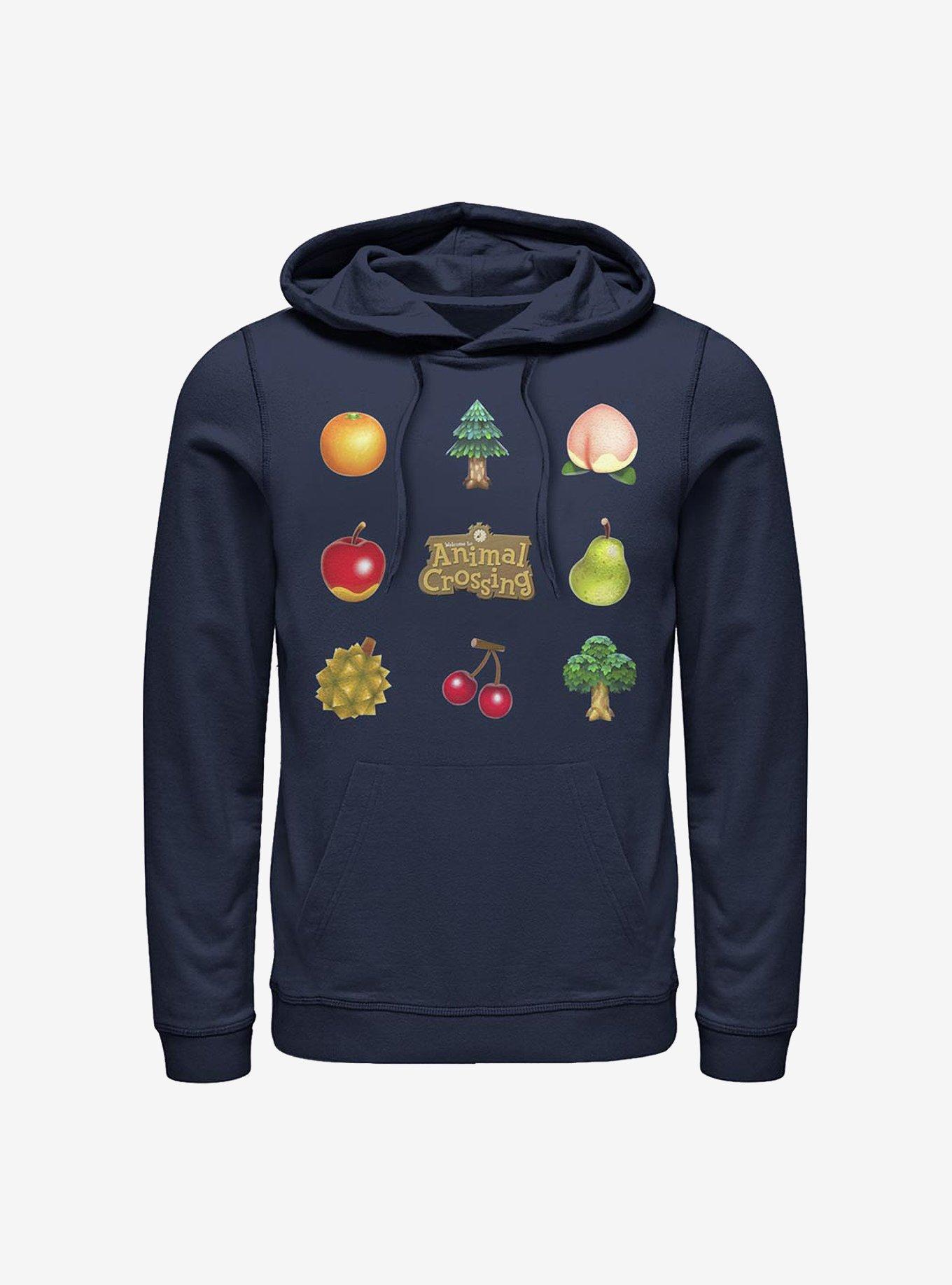 Nintendo Animal Crossing Items Hoodie, NAVY, hi-res