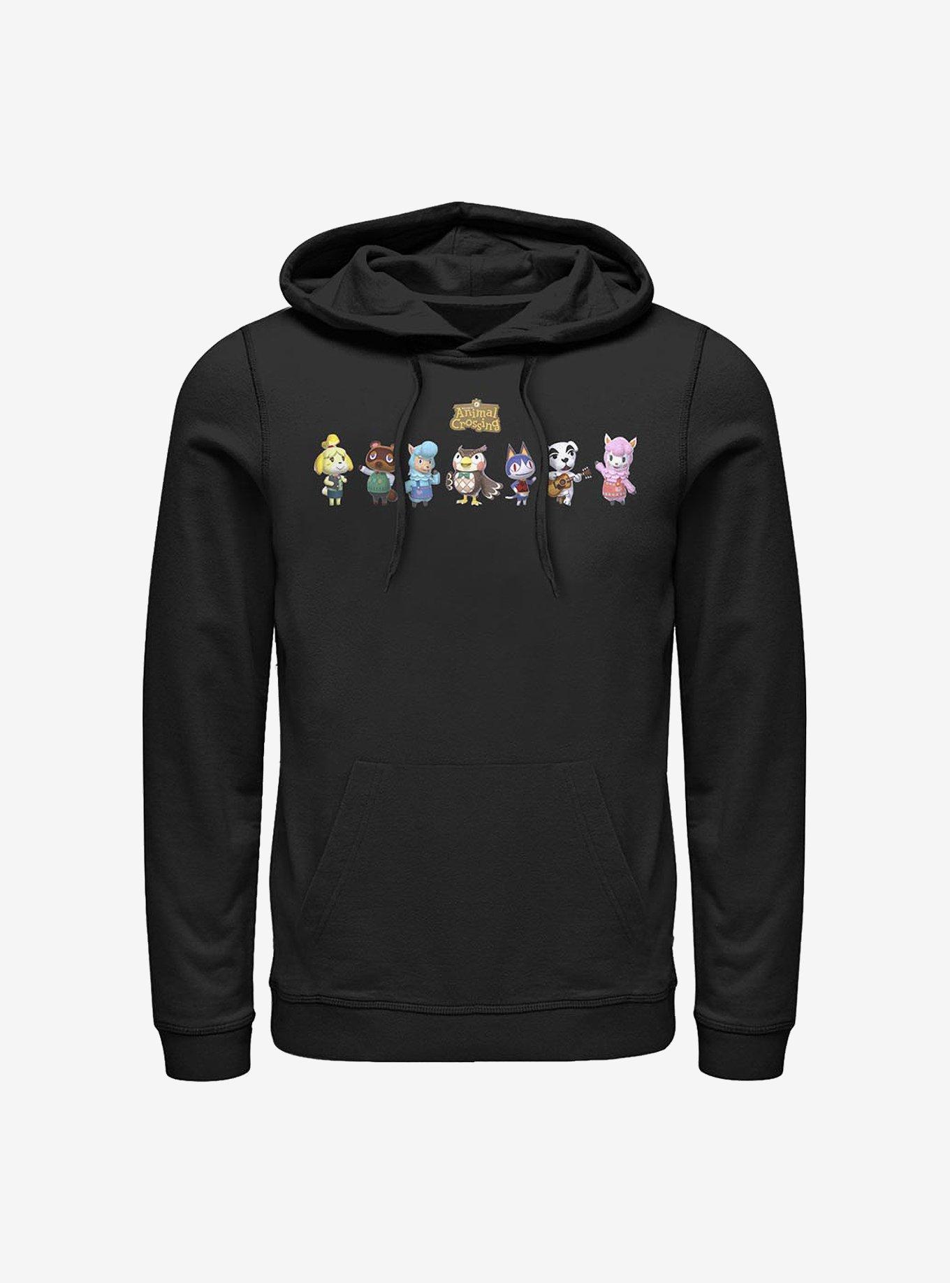 Nintendo Animal Crossing Main Players Hoodie, BLACK, hi-res