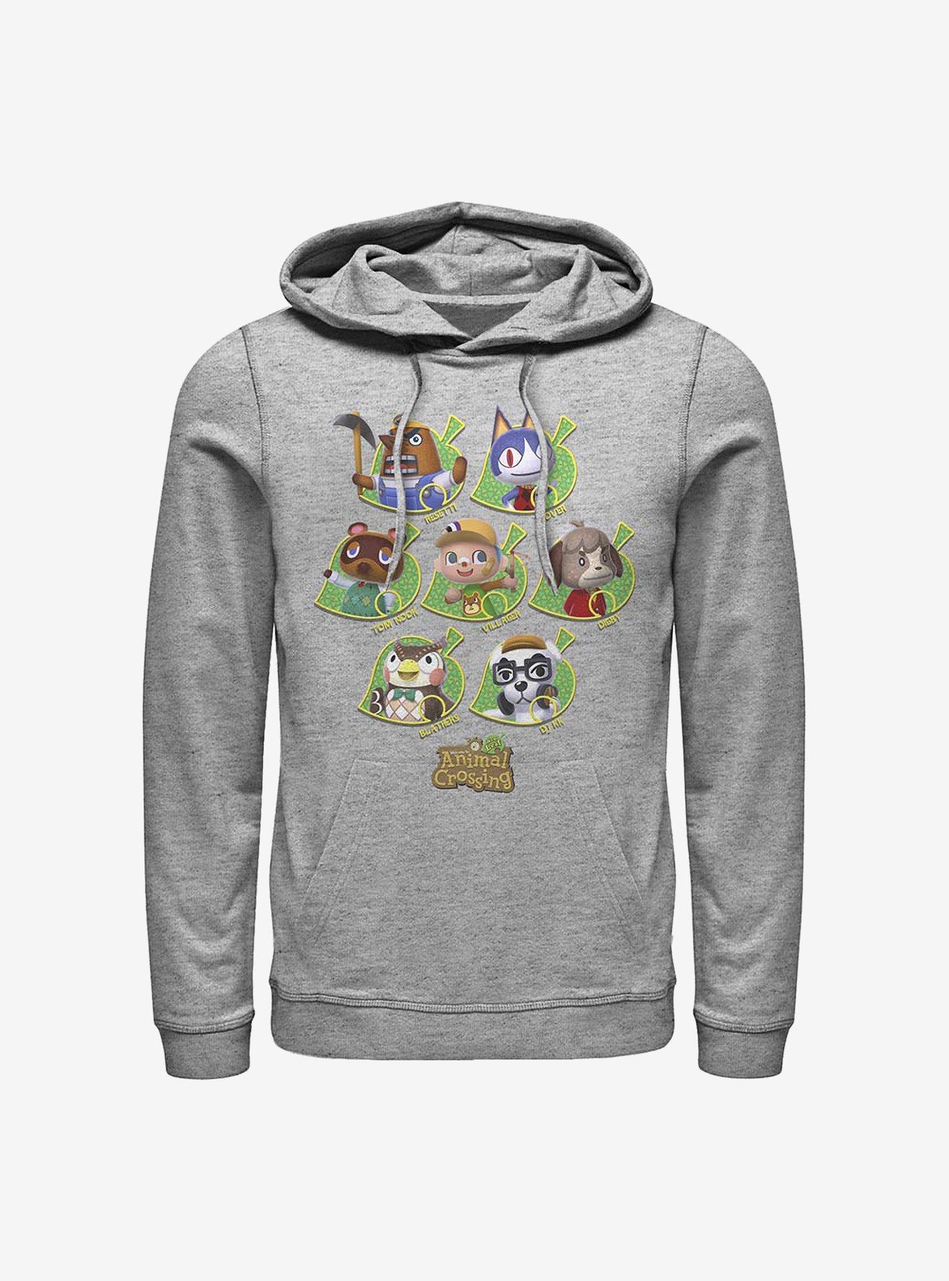 Nintendo Animal Crossing New Leaves Hoodie, ATH HTR, hi-res