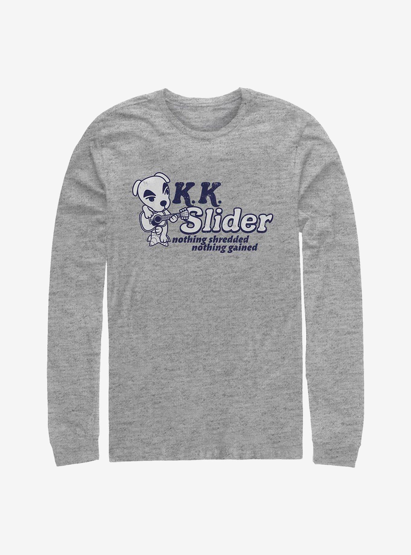 Animal Crossing K.K. Slider Nothing Shredded Nothing Gained Long-Sleeve T-Shirt, ATH HTR, hi-res