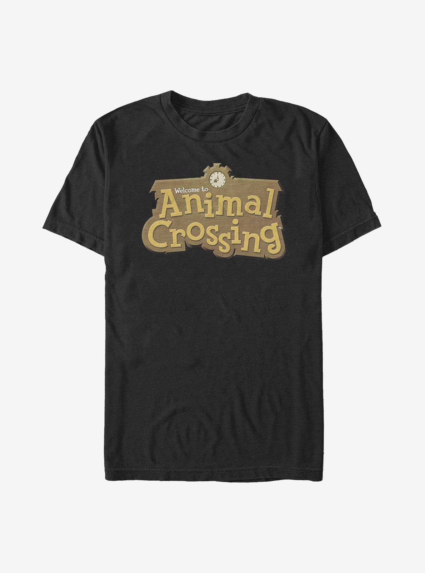 Nintendo Animal Crossing Animal Crossing Logo T-Shirt, BLACK, hi-res