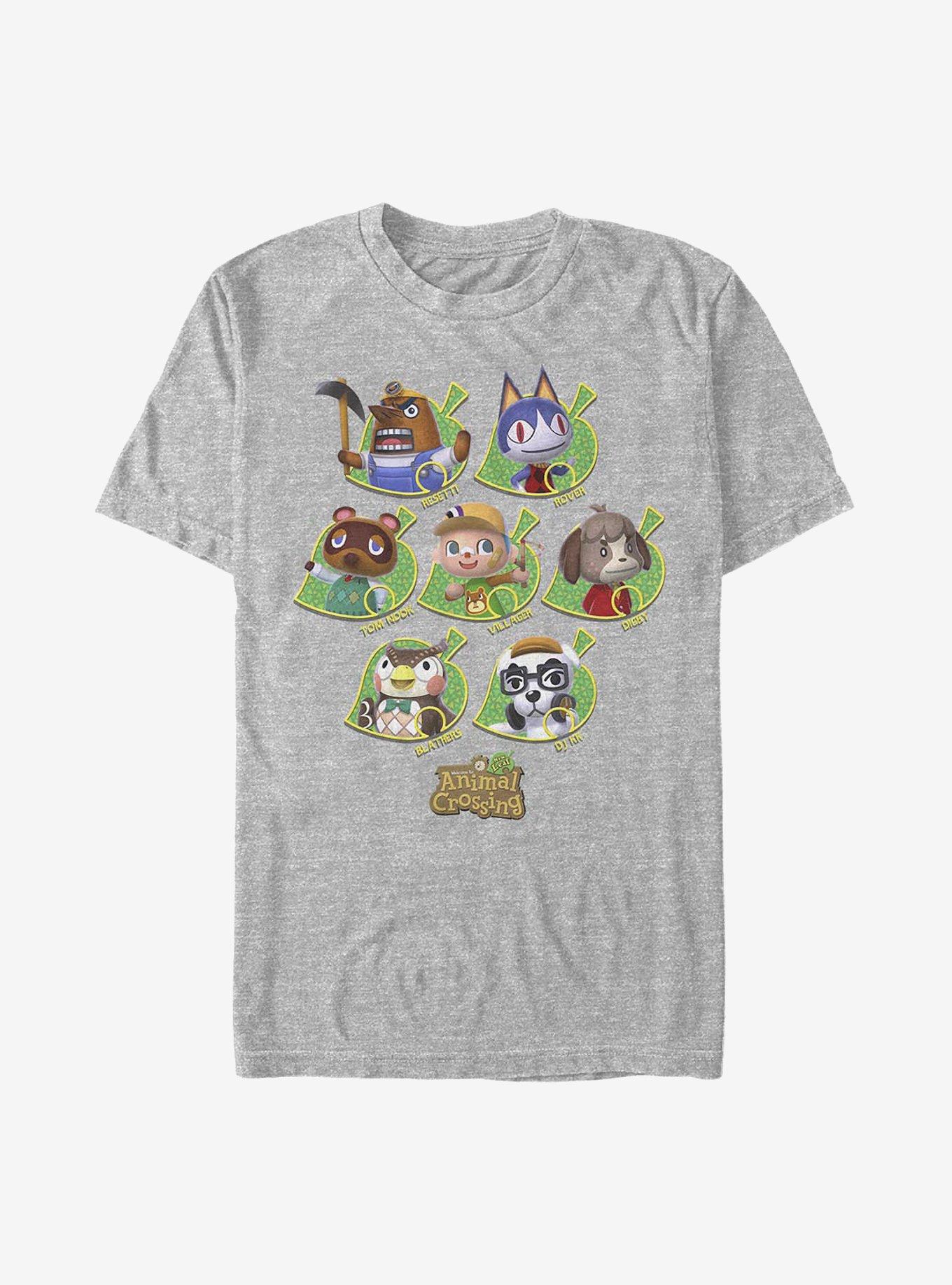 Nintendo Animal Crossing New Leaves T-Shirt, ATH HTR, hi-res