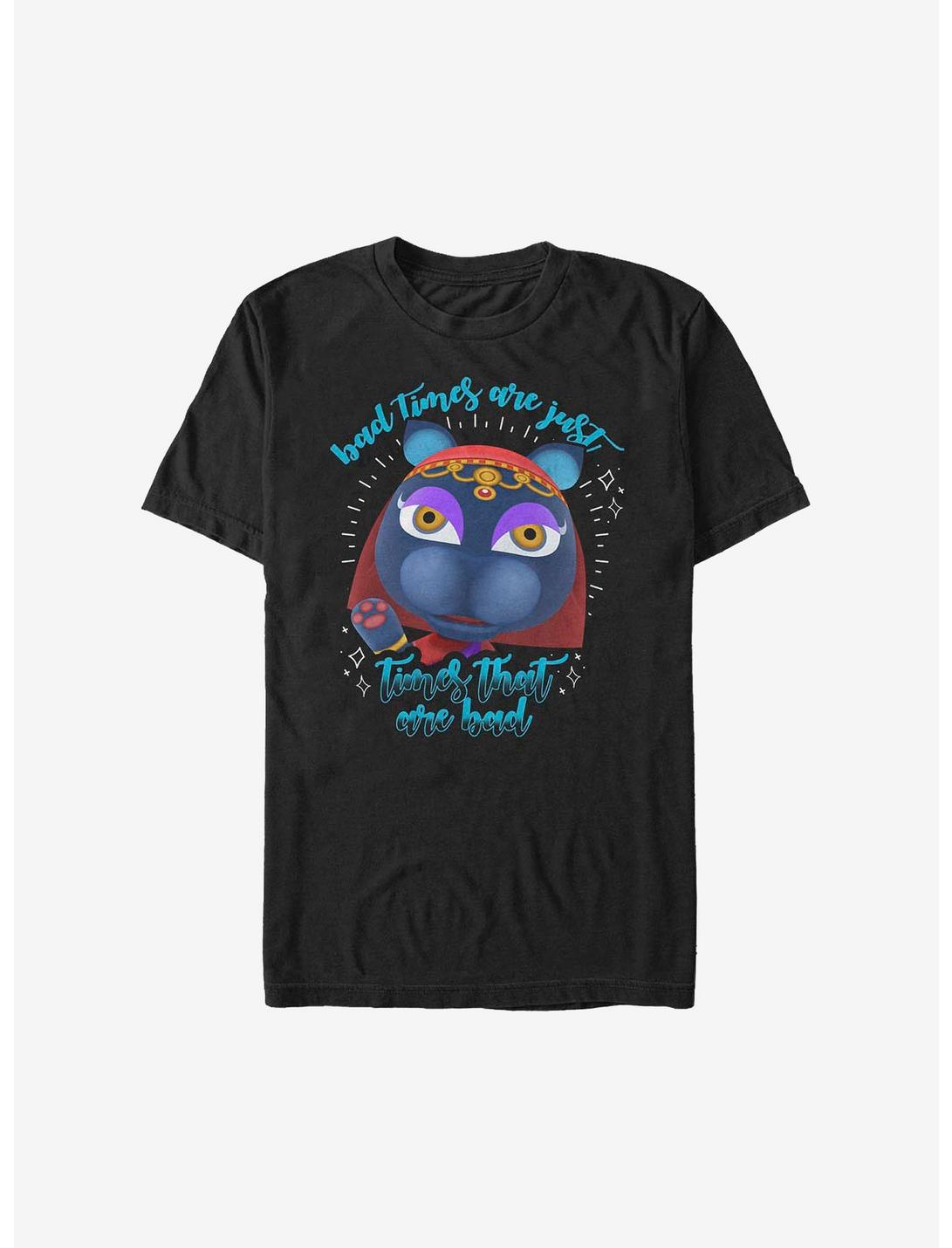 Animal Crossing Katrina Bad Times T-Shirt, BLACK, hi-res