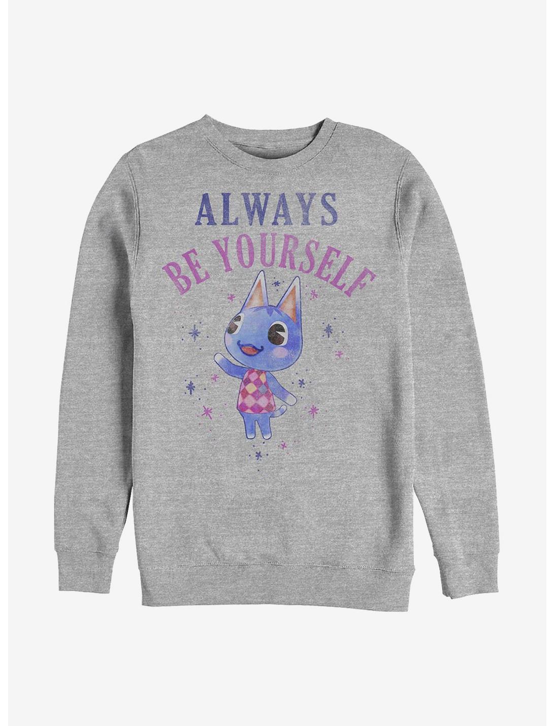 Animal Crossing Rosie Be Yourself Sweatshirt, ATH HTR, hi-res