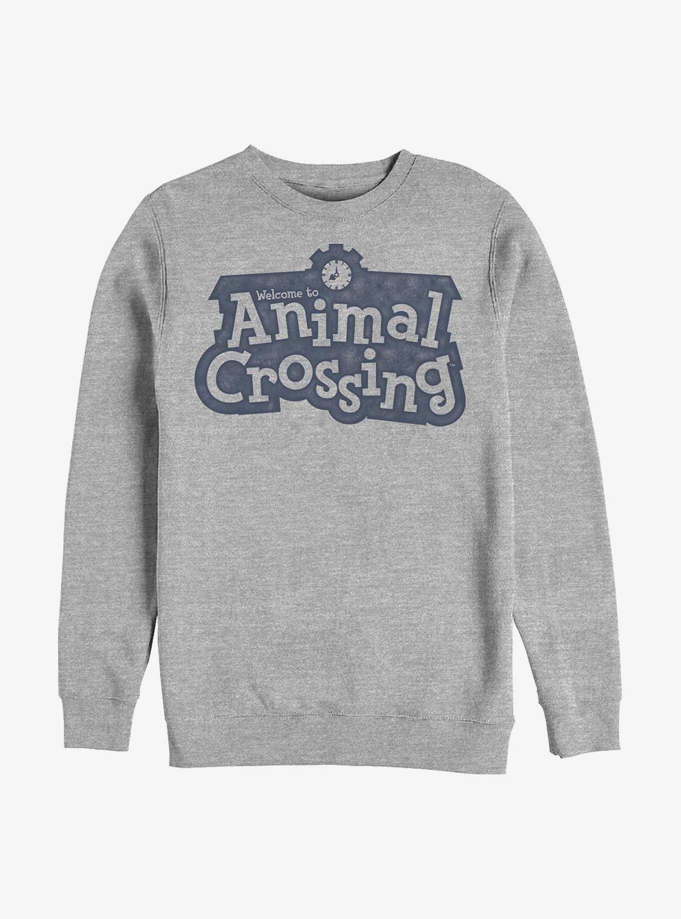 Animal Crossing Vintage Welcome Sign Sweatshirt, , hi-res
