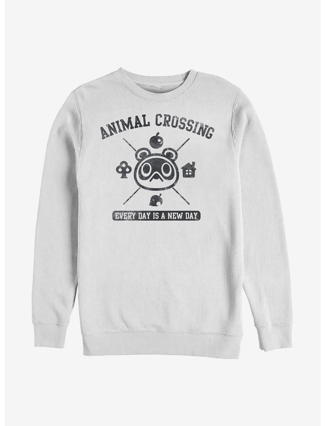 Animal Crossing Nook Every Day Sweatshirt, WHITE, hi-res