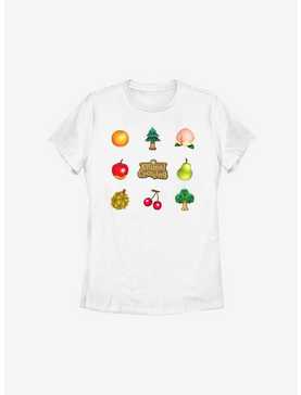 Animal Crossing Fruit And Trees Womens T-Shirt, , hi-res