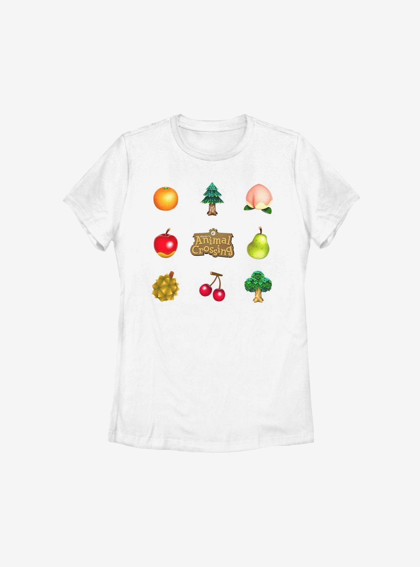 Animal Crossing Fruit And Trees Womens T-Shirt, , hi-res