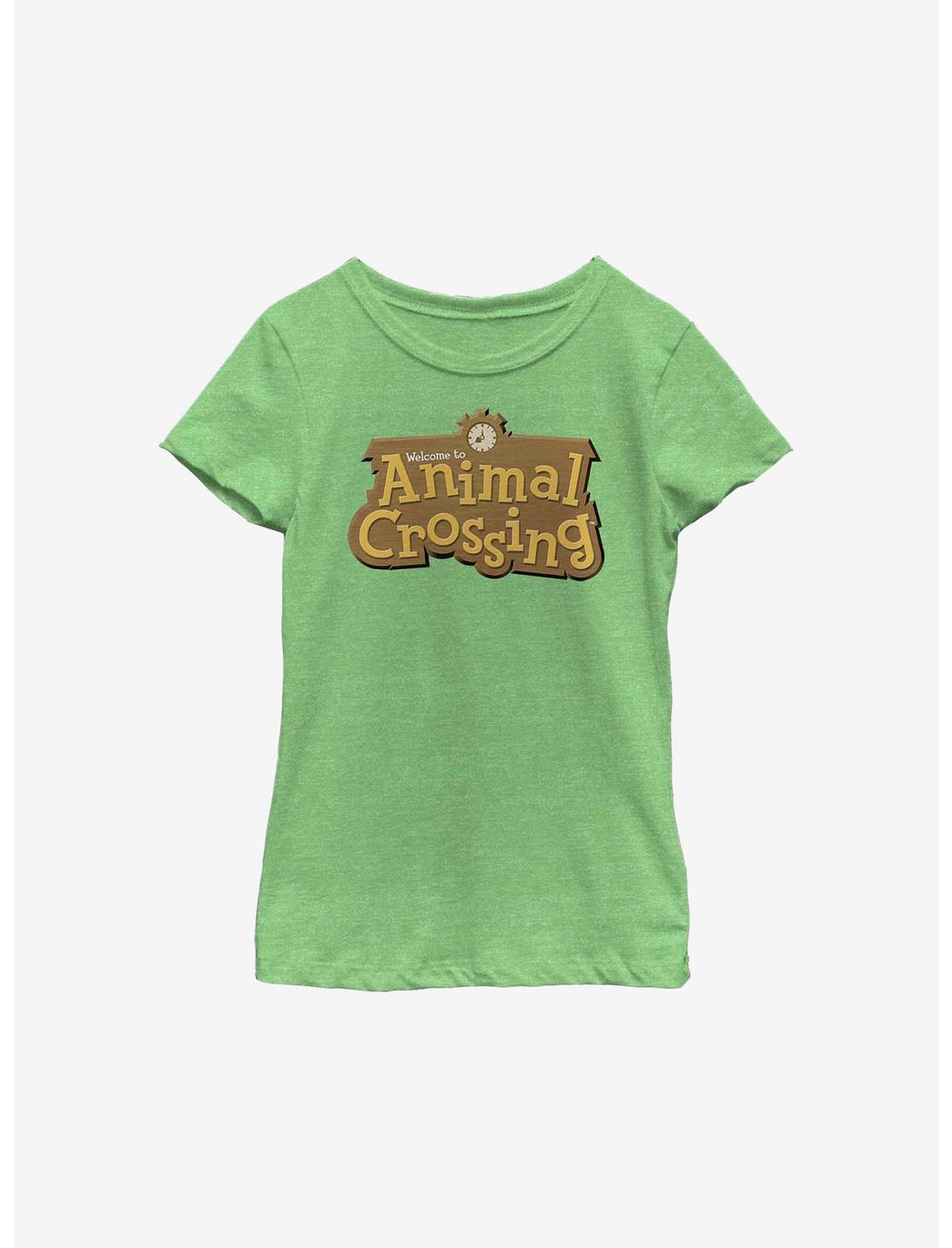 Animal Crossing Classic Welcome Sign Youth Girls T-Shirt, , hi-res