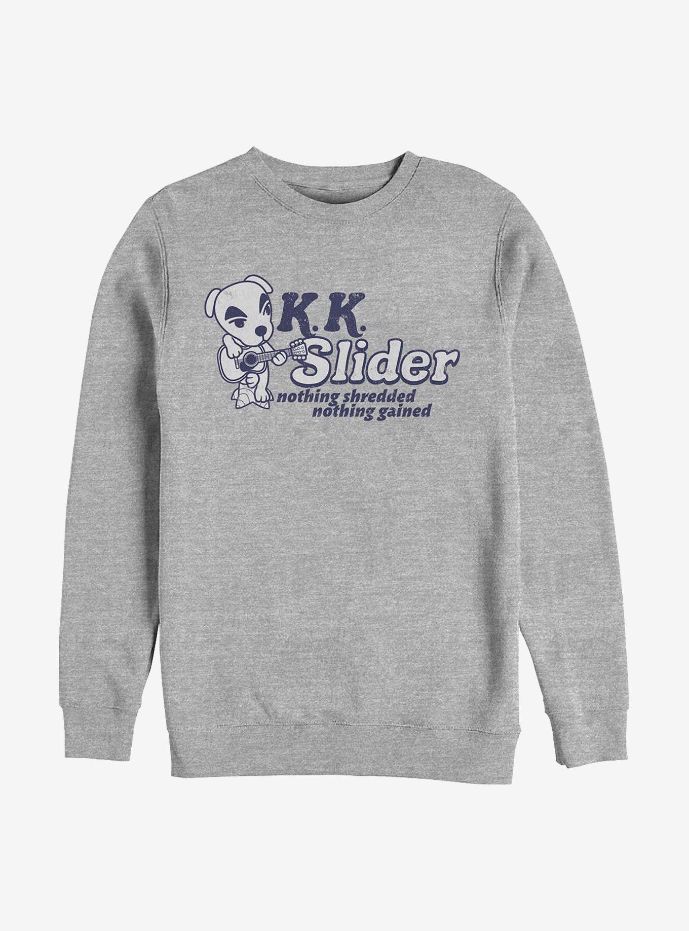 Animal Crossing K.K. Slider Nothing Shredded Sweatshirt, ATH HTR, hi-res