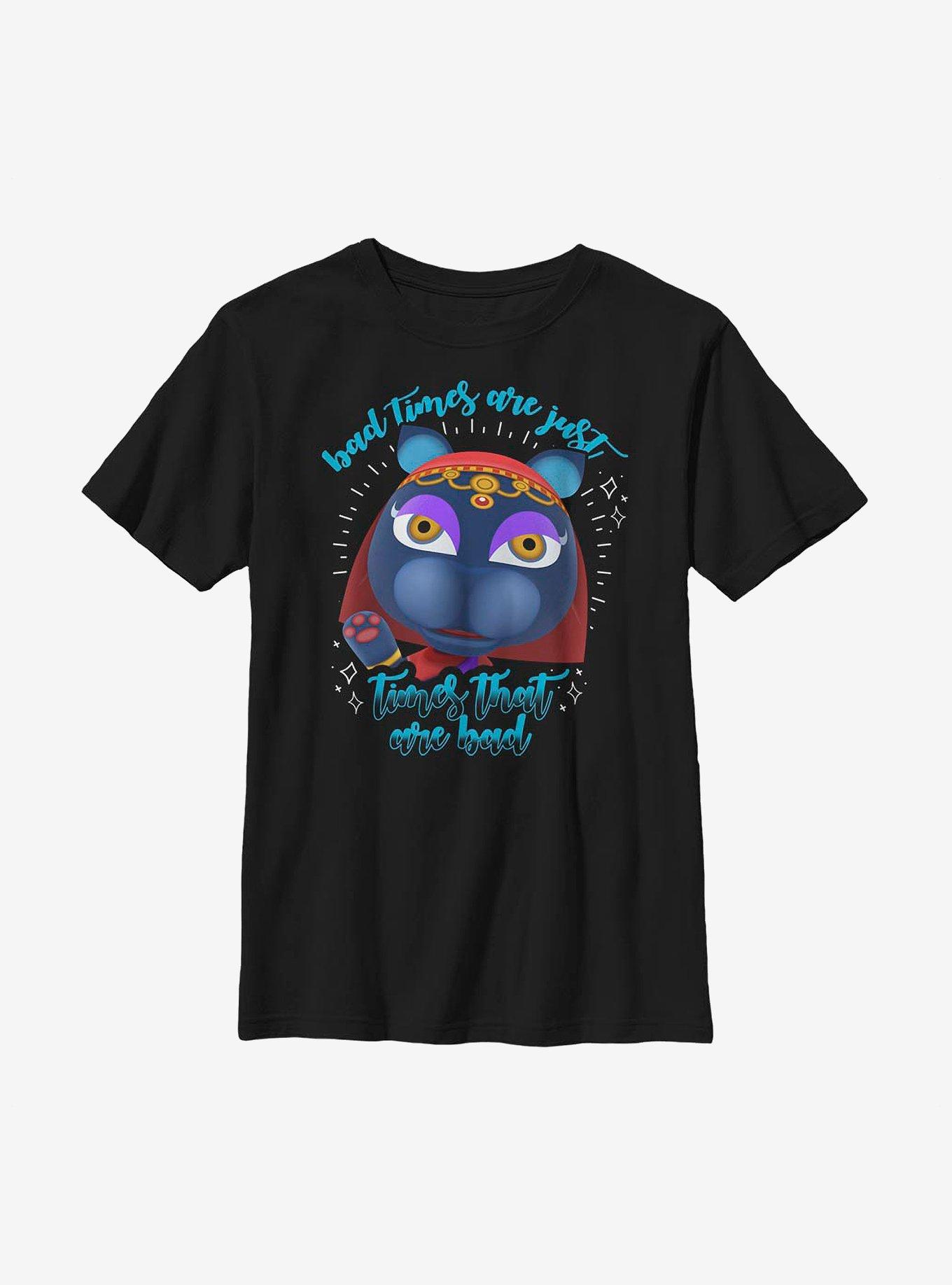 Animal Crossing Katrina Bad Times Youth T-Shirt, , hi-res