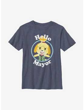 Animal Crossing Isabelle Hello Mayor Youth T-Shirt, , hi-res