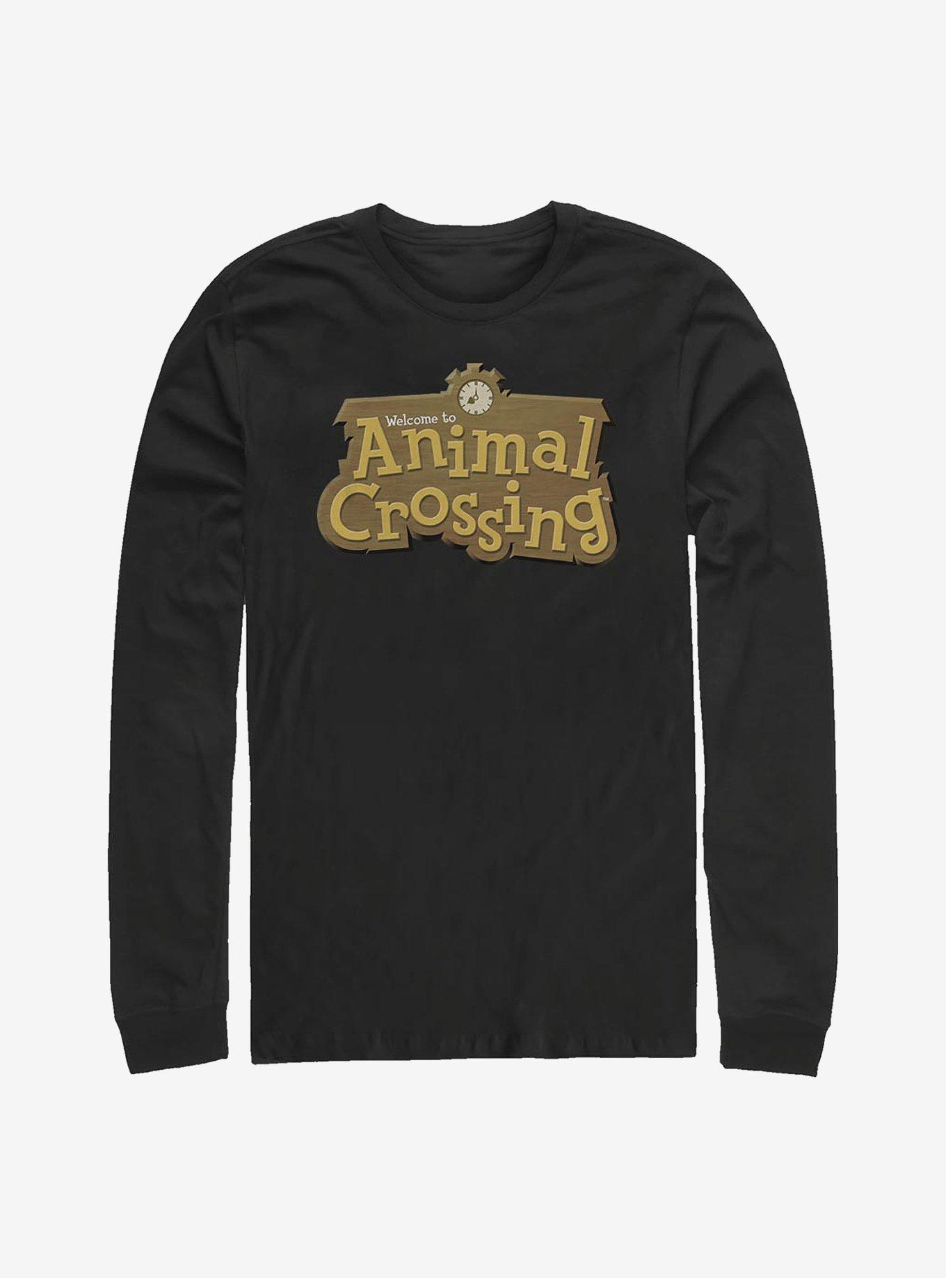 Animal Crossing Classic Welcome Sign Long-Sleeve T-Shirt, , hi-res