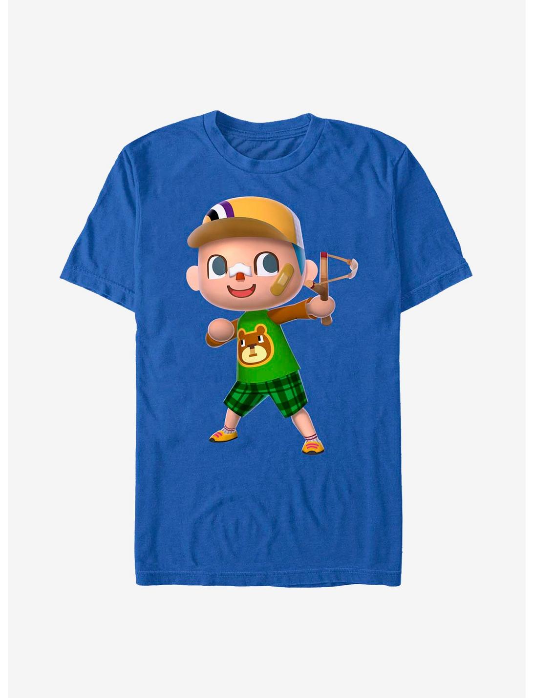Animal Crossing Slingshot T-Shirt, ROYAL, hi-res