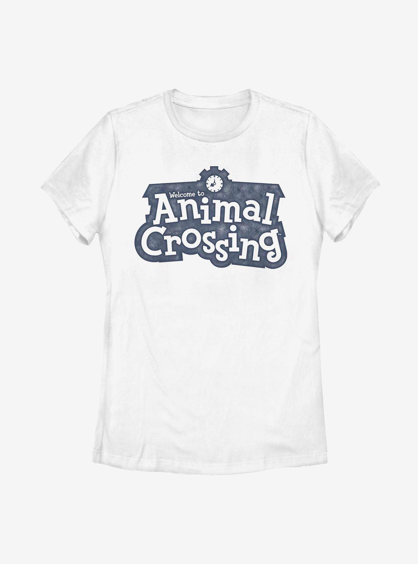 Animal Crossing Vintage Welcome Sign Womens T-Shirt, , hi-res