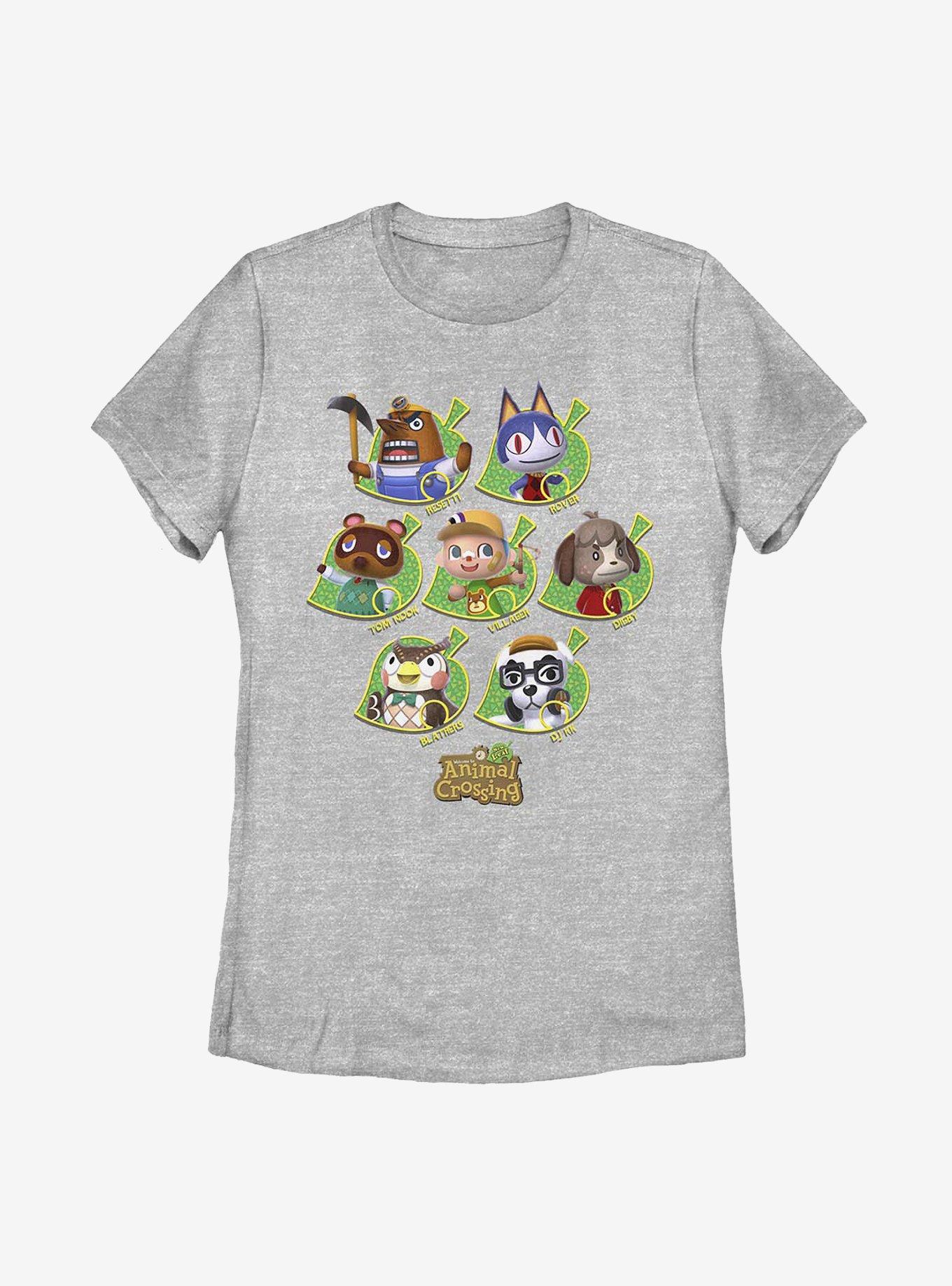 Animal Crossing New Leaves Womens T-Shirt, ATH HTR, hi-res
