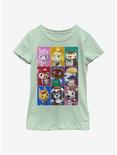 Animal Crossing Animal Blocks Youth Girls T-Shirt, MINT, hi-res