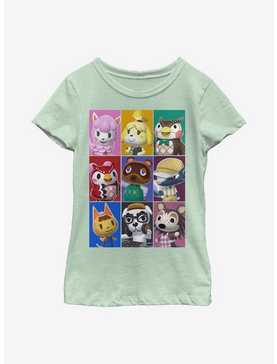 Animal Crossing Animal Blocks Youth Girls T-Shirt, , hi-res