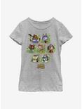 Animal Crossing New Leaves Youth Girls T-Shirt, ATH HTR, hi-res