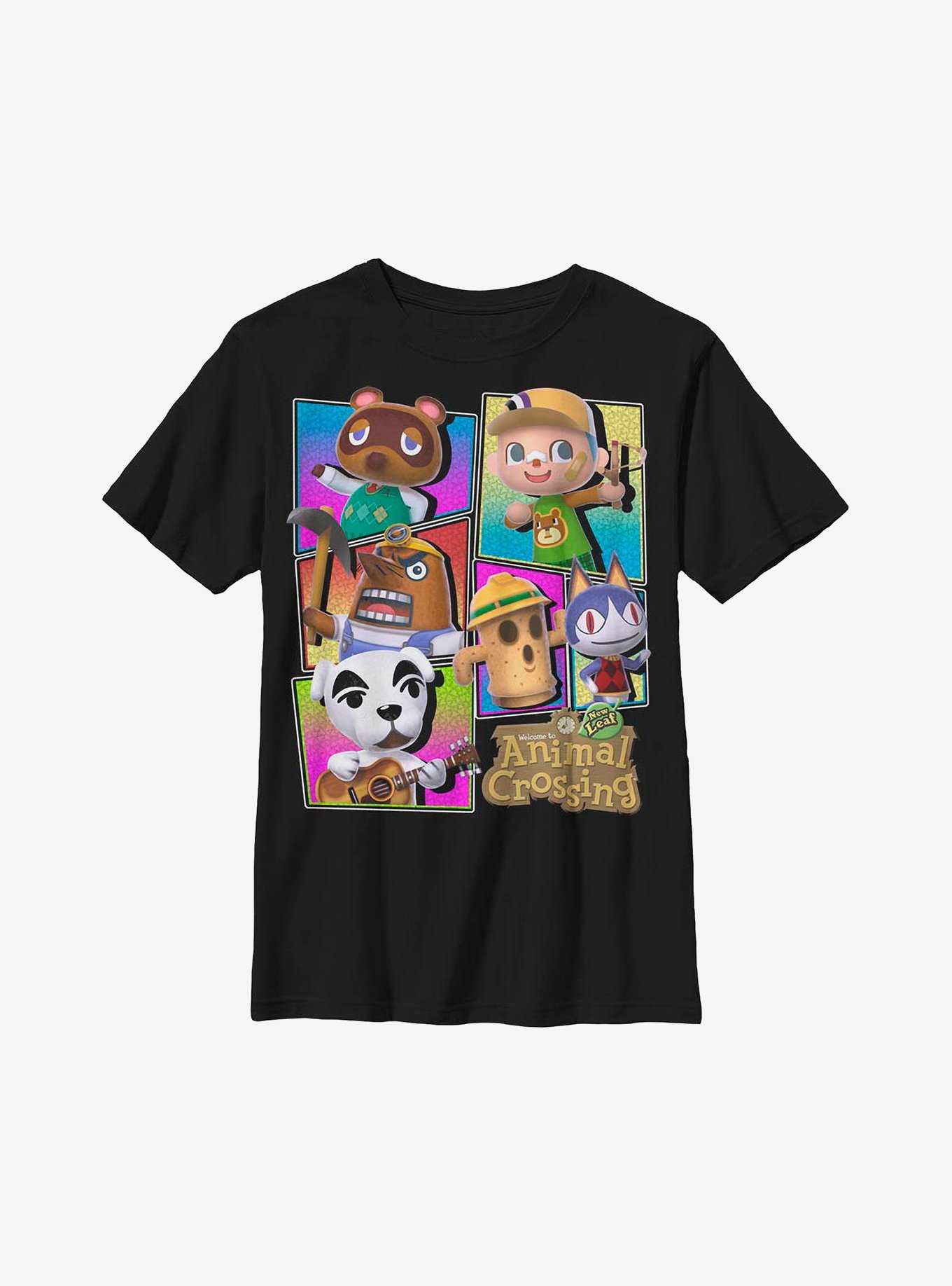 Animal Crossing Neon Characters Youth T-Shirt, , hi-res