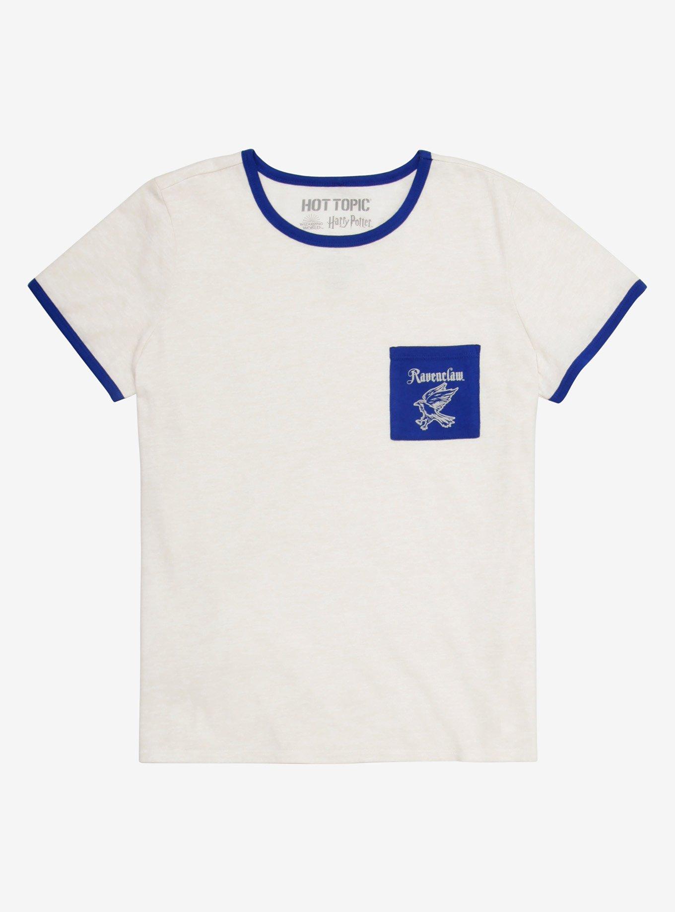 Harry Potter Ravenclaw Pocket Girls Ringer T-Shirt, BLUE, hi-res