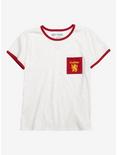 Harry Potter Gryffindor Pocket Girls Ringer T-Shirt, RED, hi-res