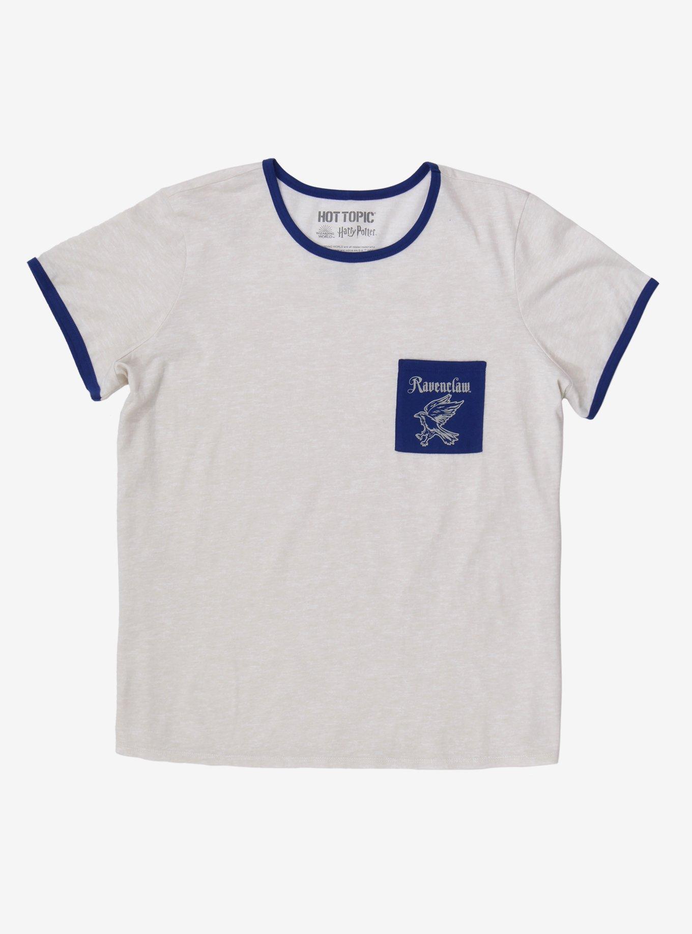 Harry Potter Ravenclaw Pocket Girls Ringer T-Shirt Plus Size, BLUE, hi-res