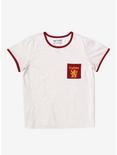 Harry Potter Gryffindor Pocket Girls Ringer T-Shirt Plus Size, RED, hi-res